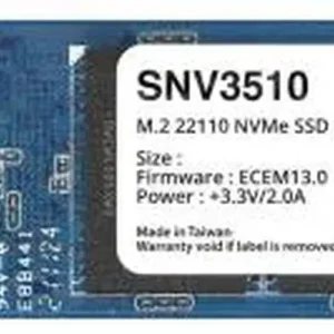Synology Enterprise M.2 22100 NVMe PCIe 3.0 x4 SSD merevlemez 400GB